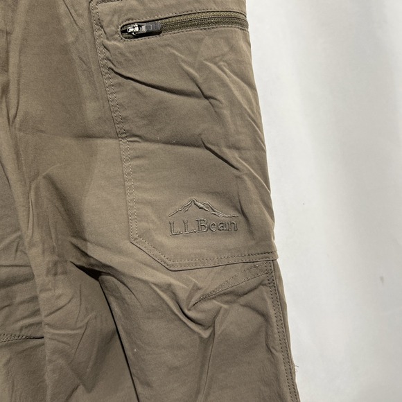 L.L. Bean Cresta 506421 Brown Cargo Stretch Water Resistant Hiking Pants 33x29 - Picture 3 of 12